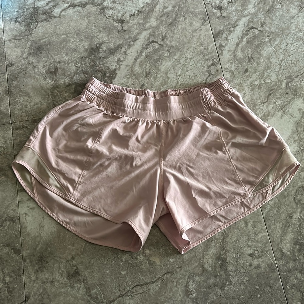 Lululemon baby pink shorts size 8